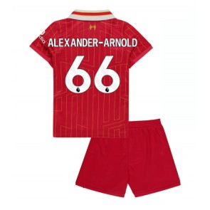 Liverpool Alexander-Arnold #66 Hemmakläder Barn 2024-25 Kortärmad (+ Korta byxor)